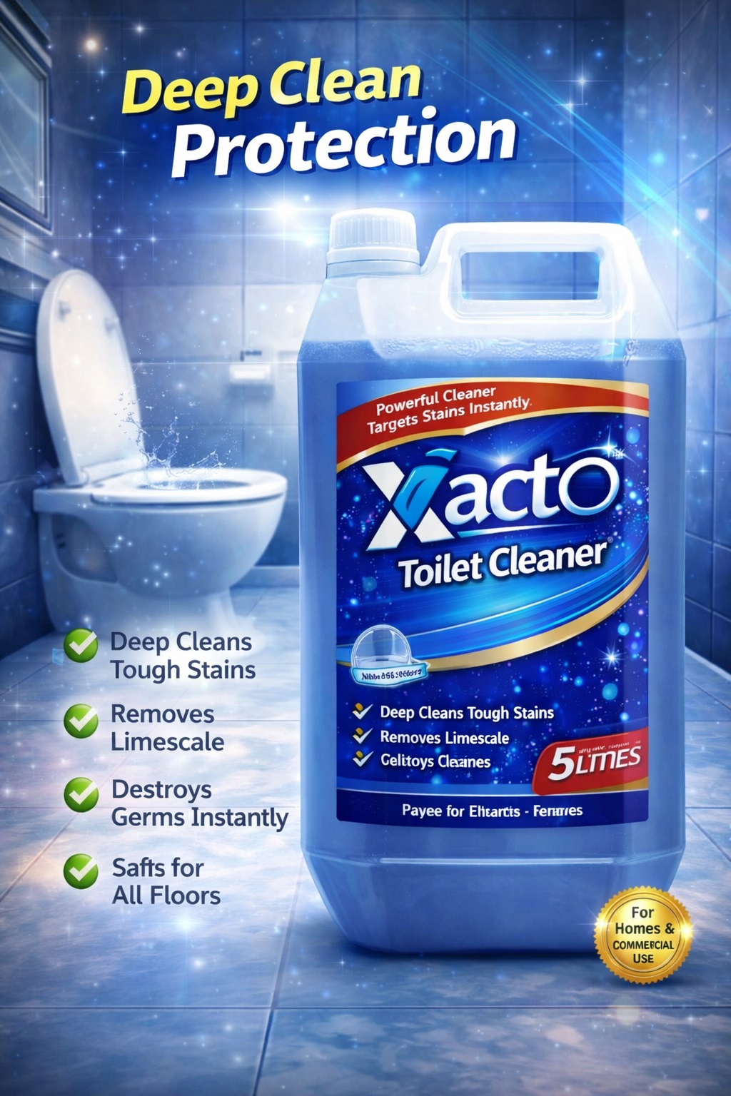 Xacto toilet cleaner supplier Noida for deep bathroom hygiene