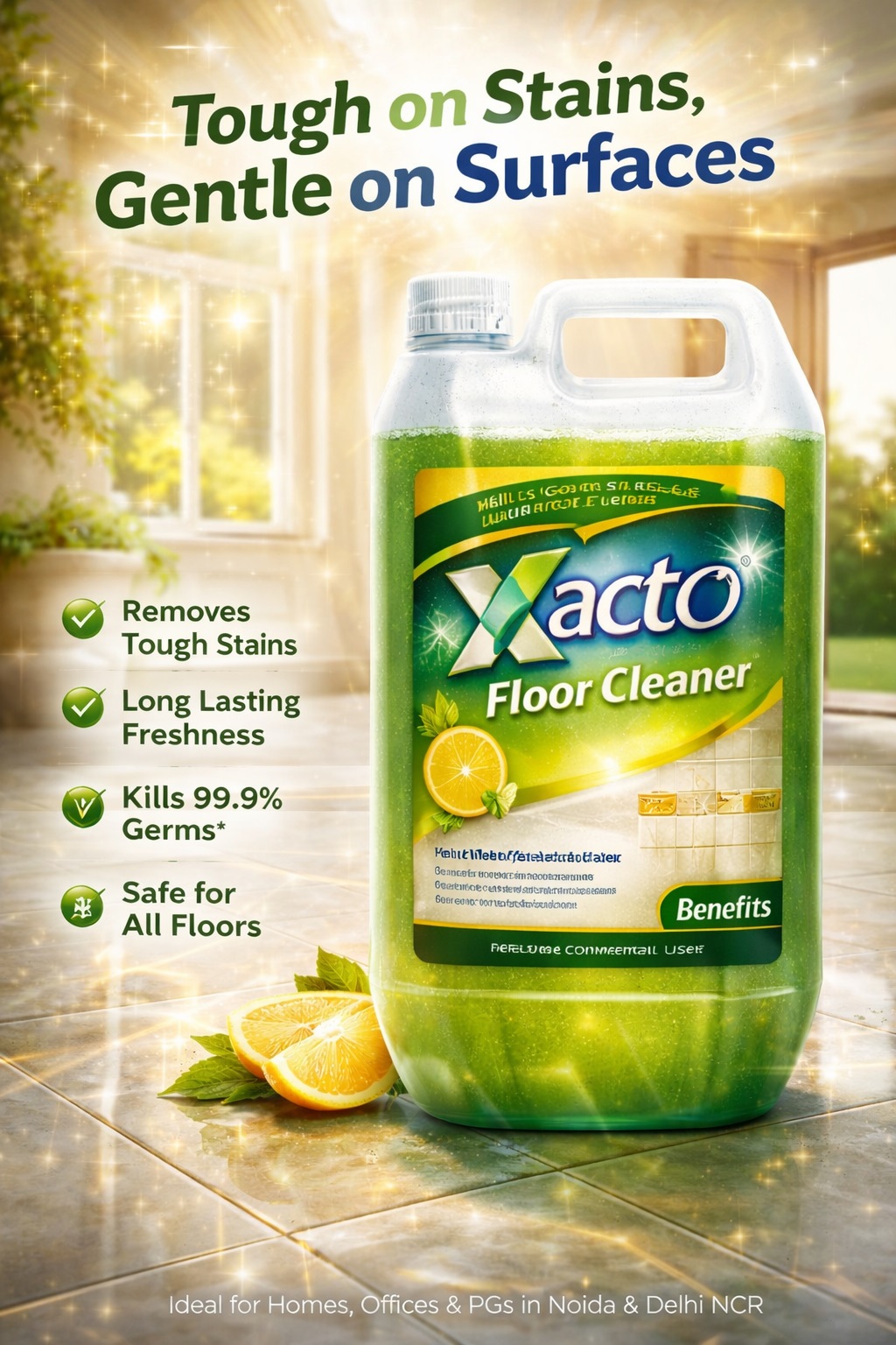 Xacto floor cleaner supplier Noida for homes and institutions